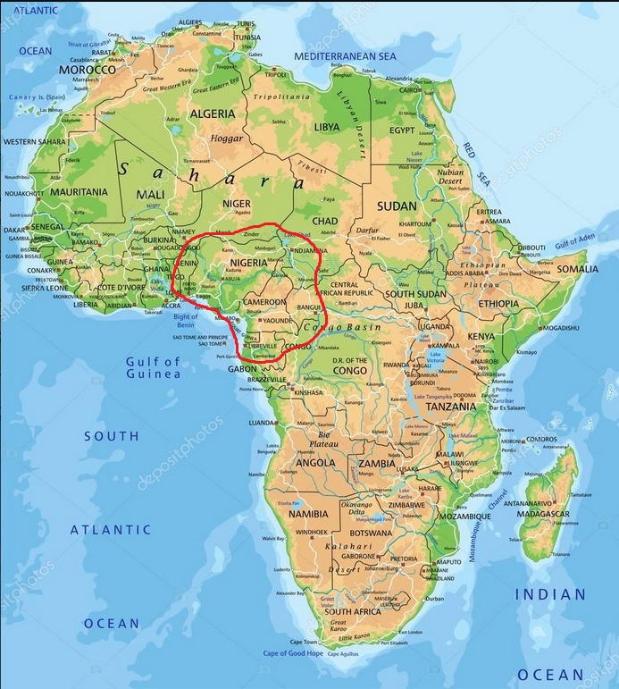 Parachanna africana-Verbreitungsgebiet